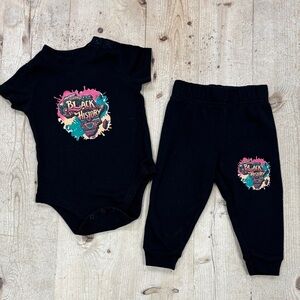 Black History Outfit Garanimals Baby 12 Mo.  Onesie/Pants Set Black Lives Matter
